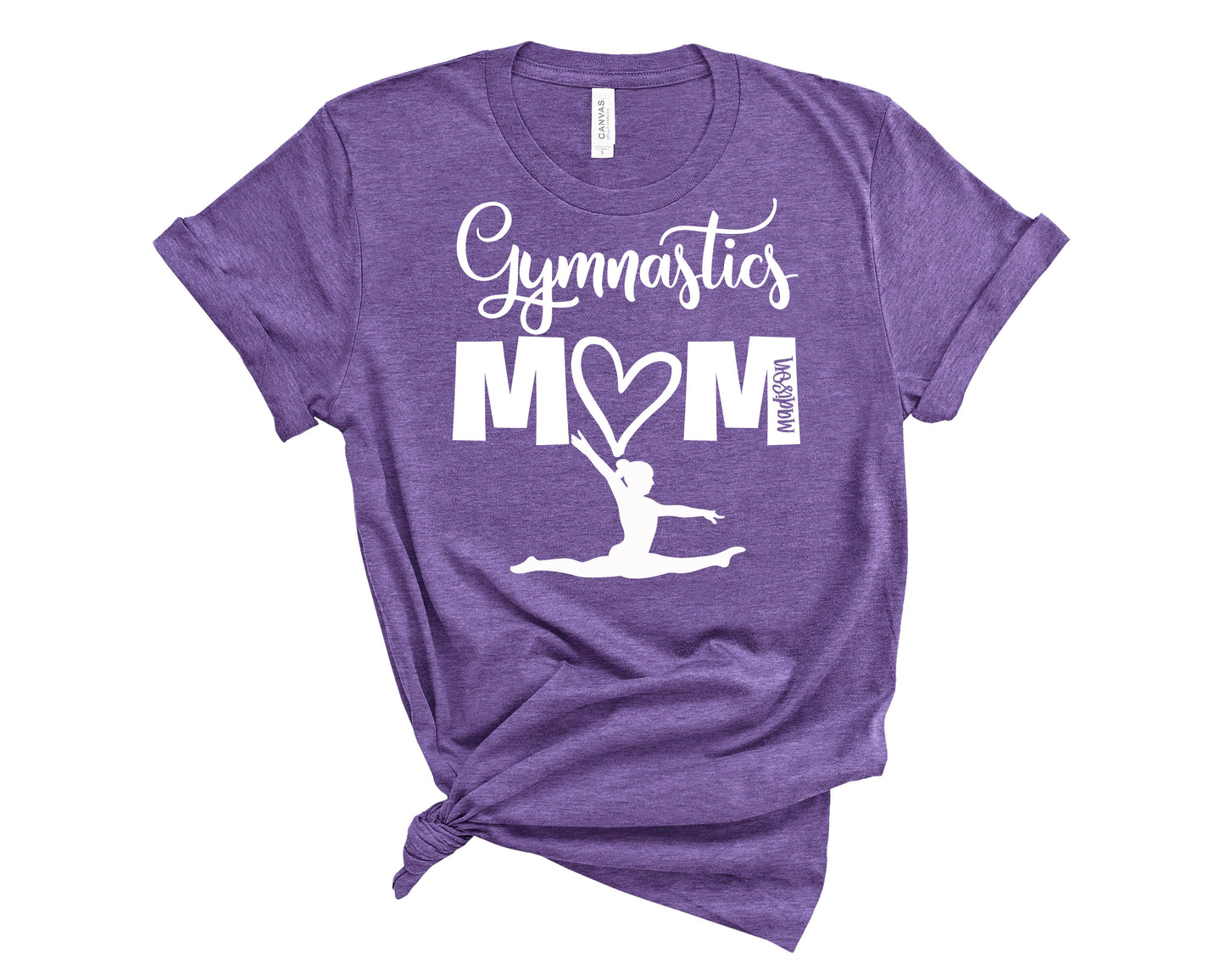 Purple Gymnastics Mom Shirt