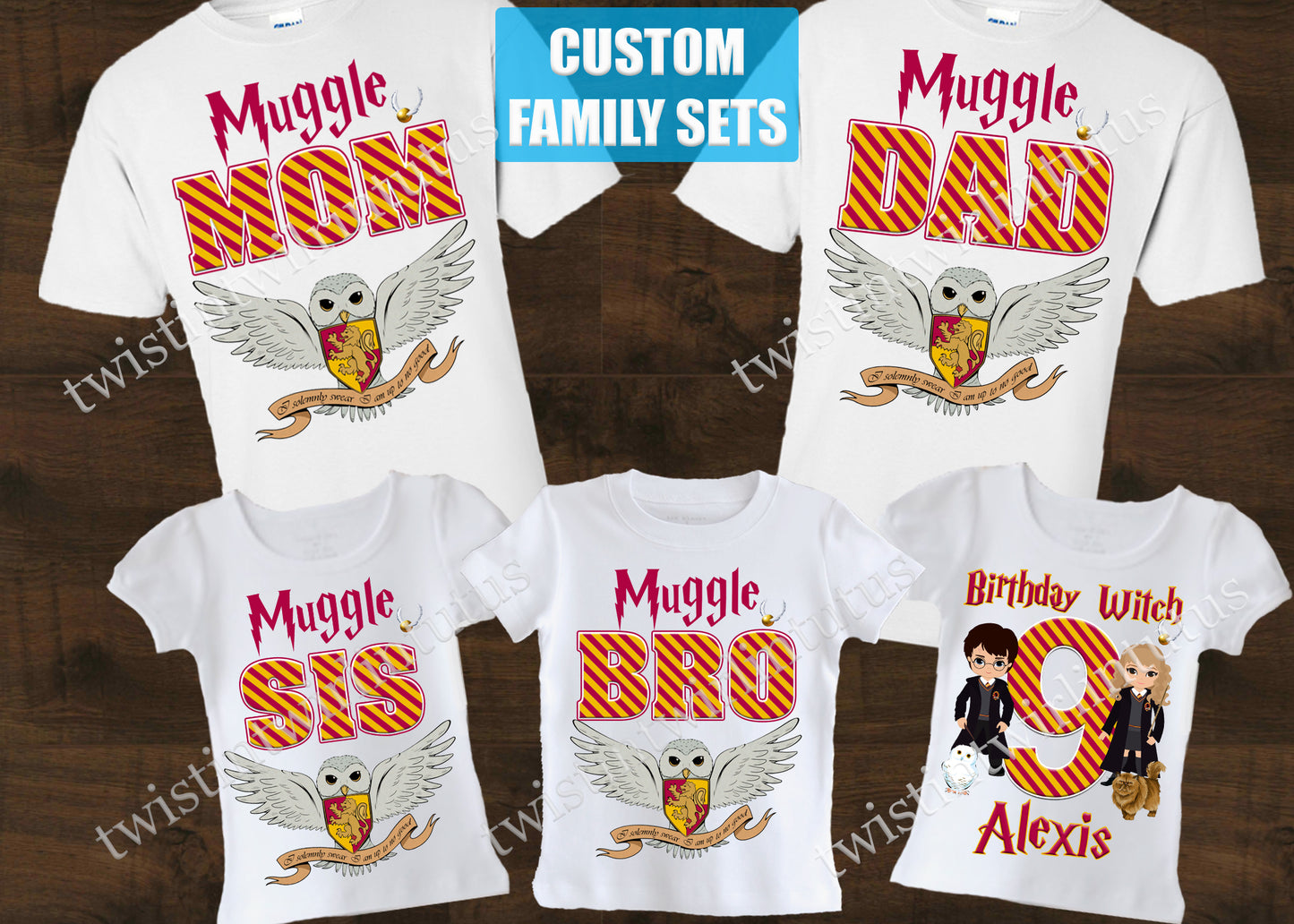 Harry Potter Family Birthday Shirts