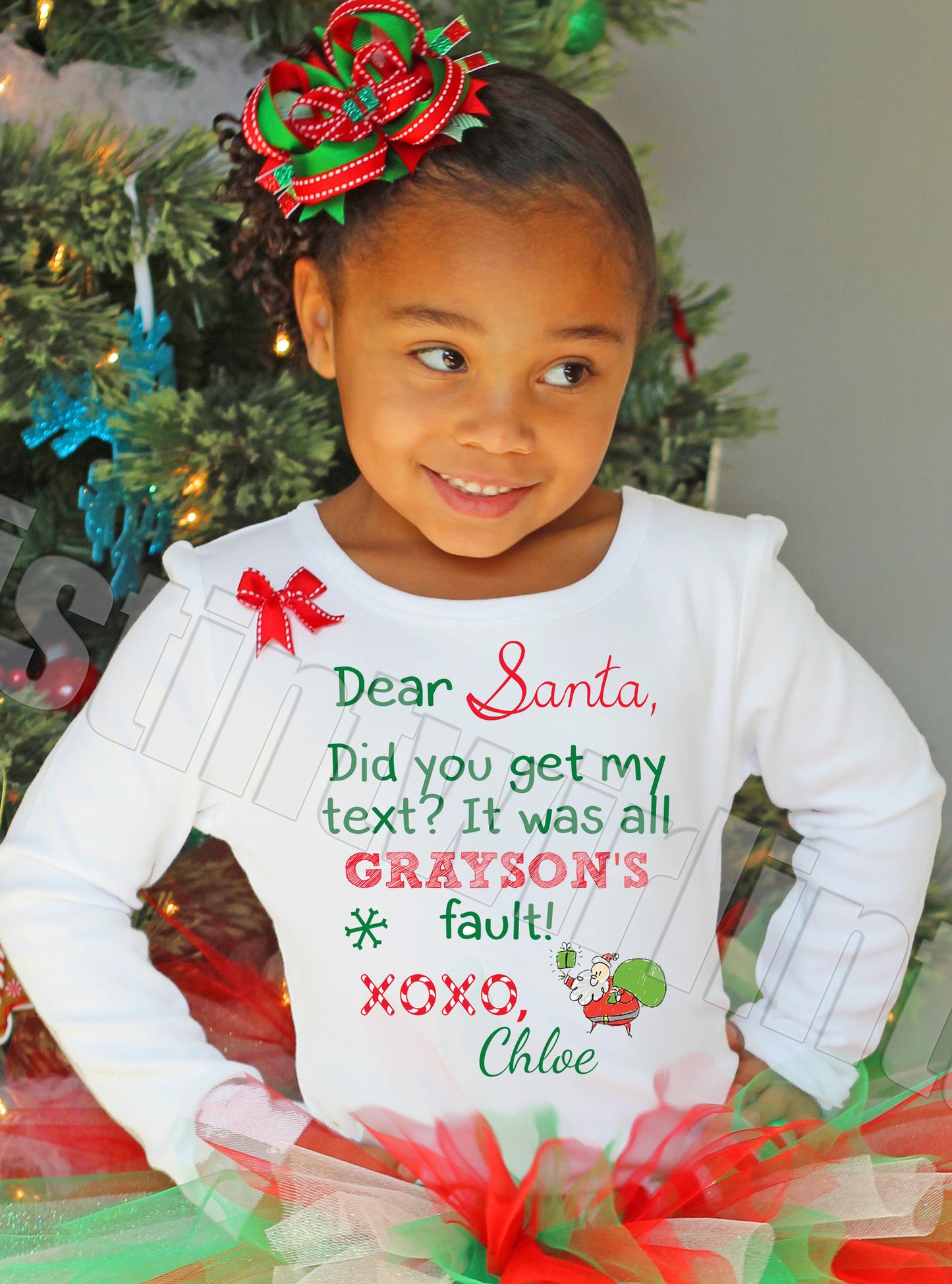Girls Christmas Shirt