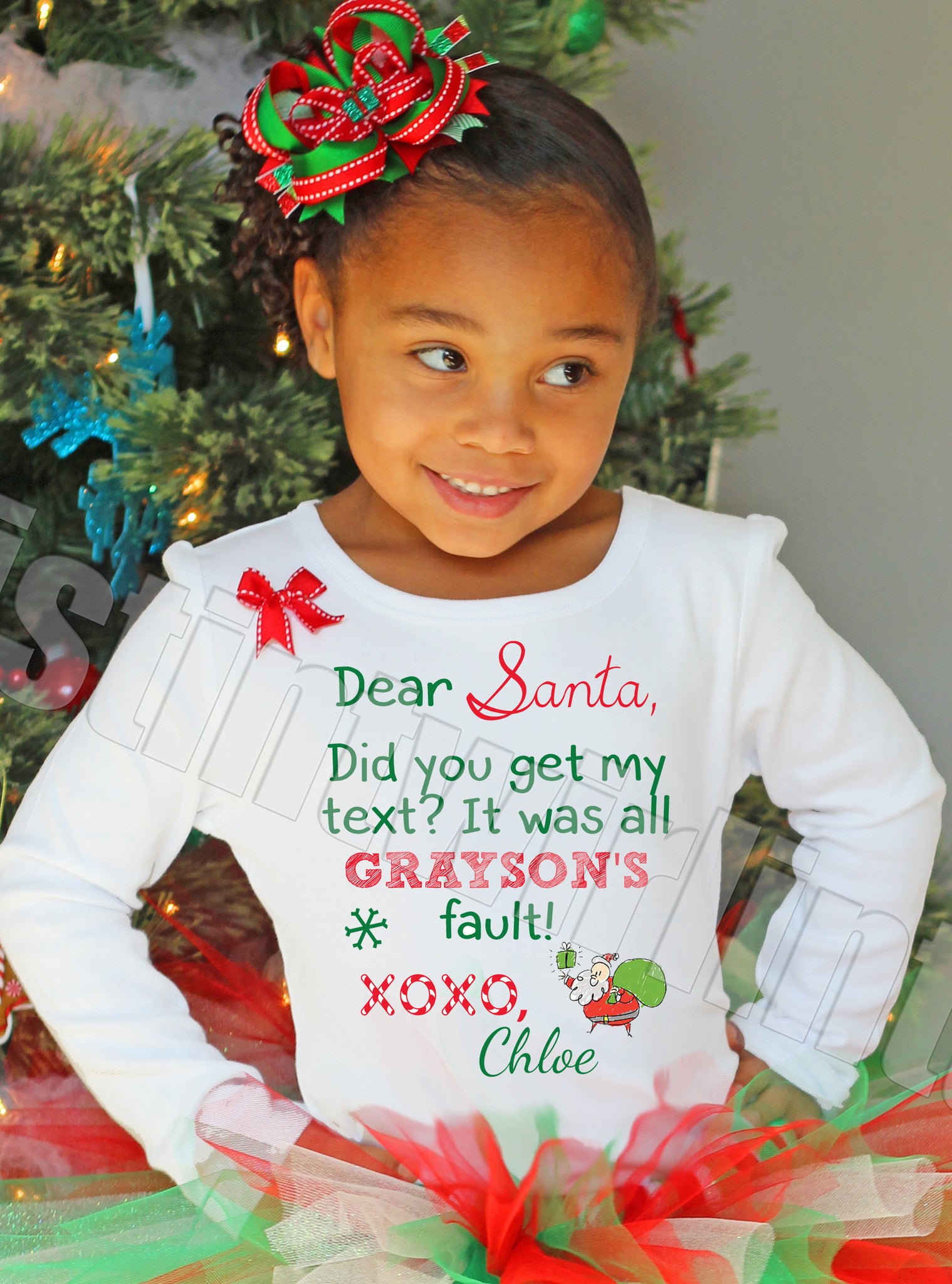 Girls Christmas Shirt