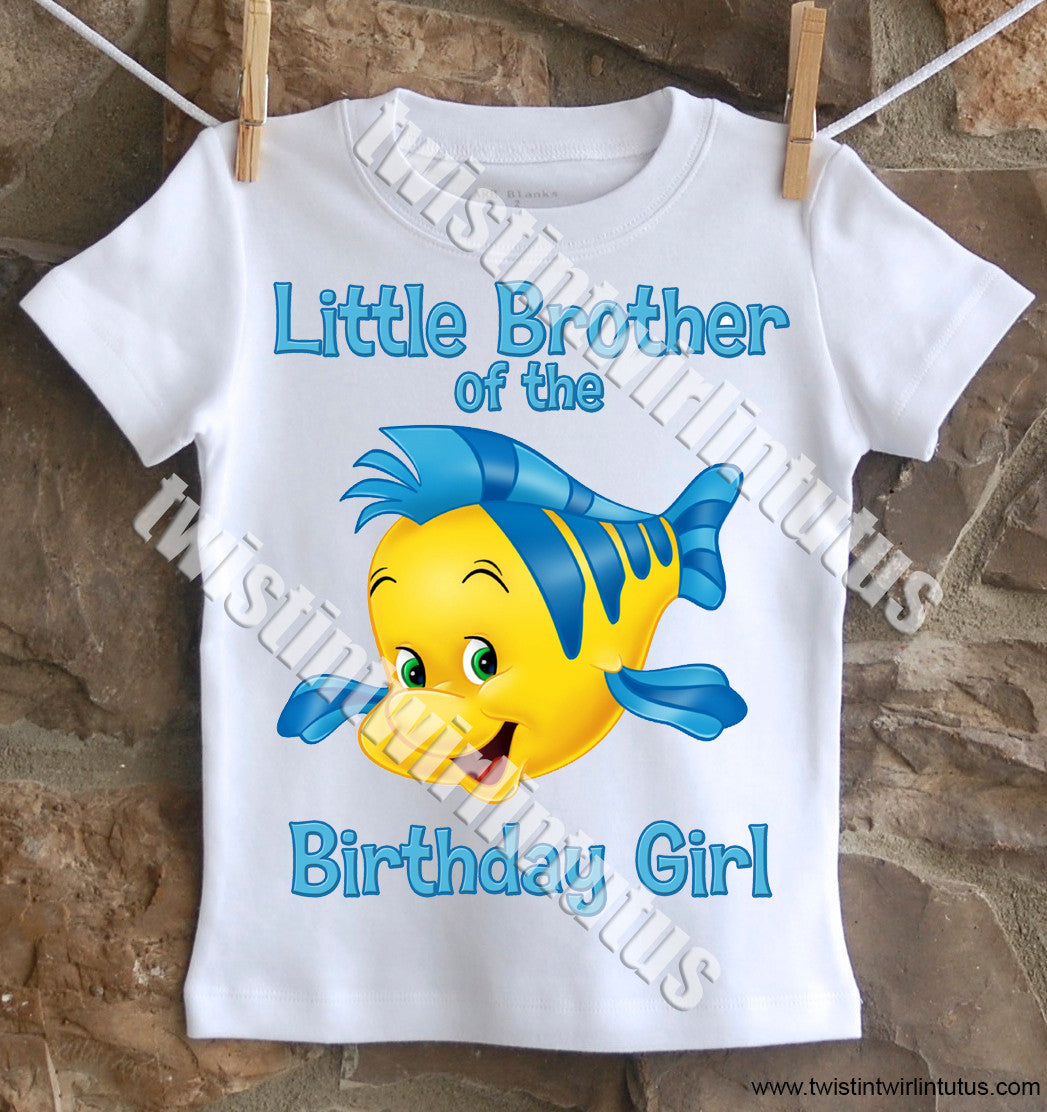 Little mermaid brother shirt