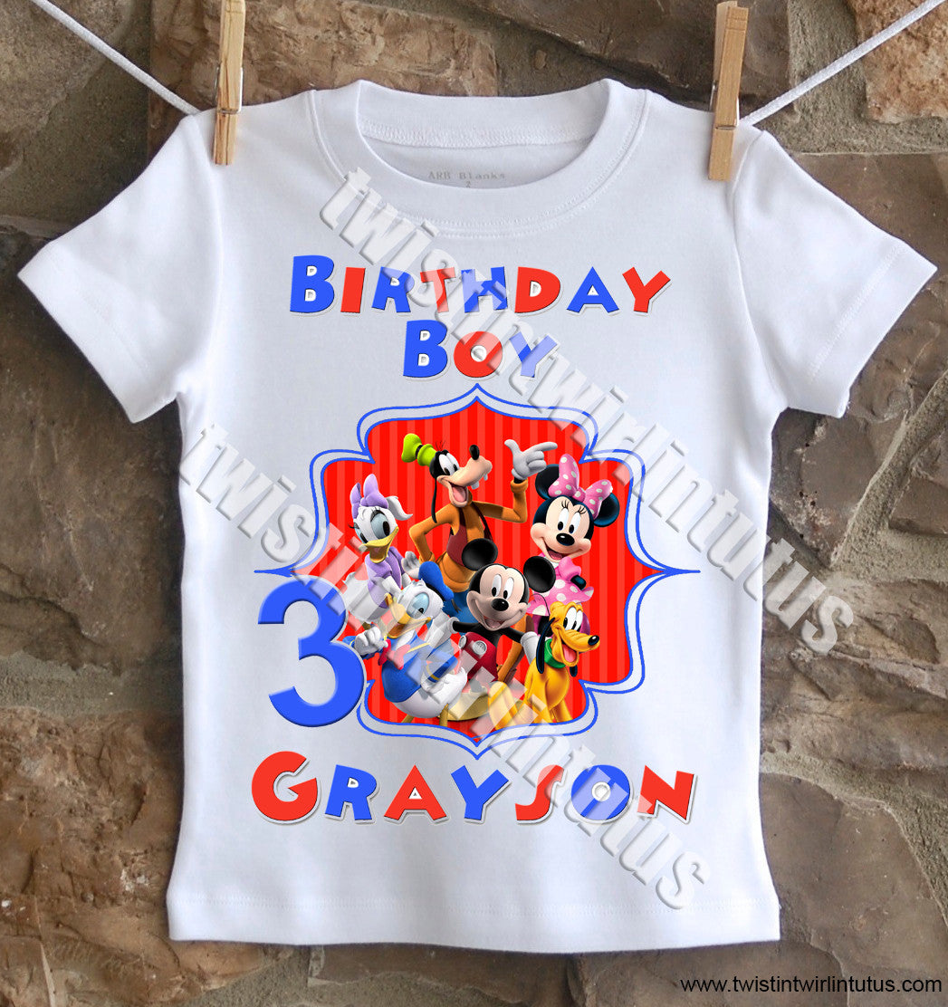 Mickey Mouse Clubhouse birthday shirt