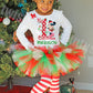 Girls Minnie First Christmas Tutu Outfit