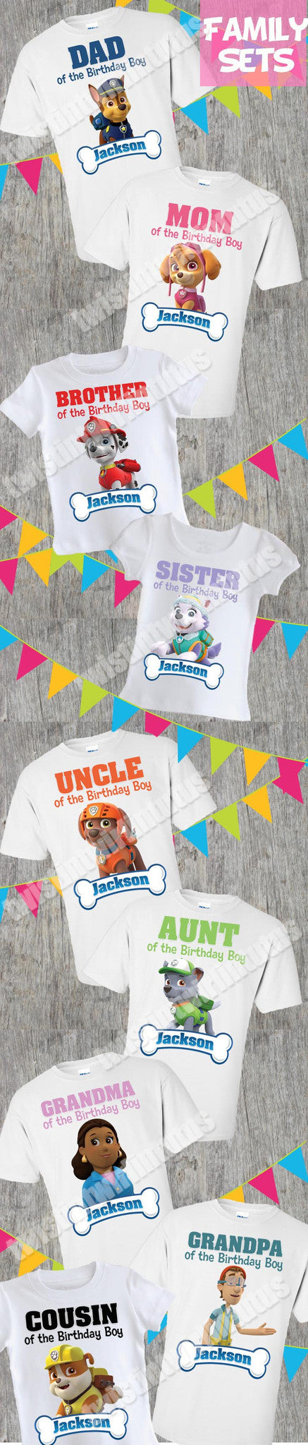 Paw Patrol Family Shirts