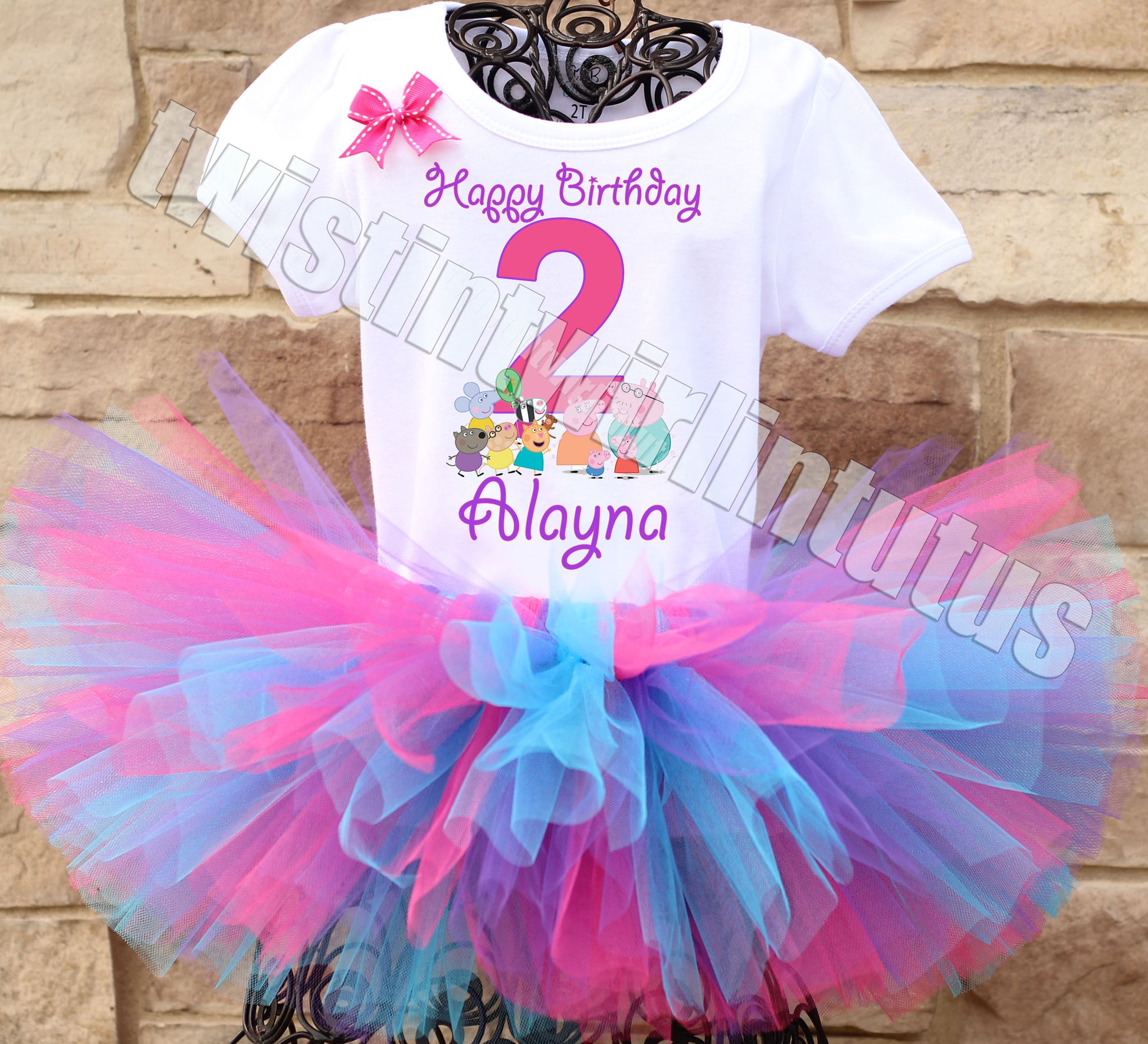 Peppa PIg Birthday Tutu Outfit