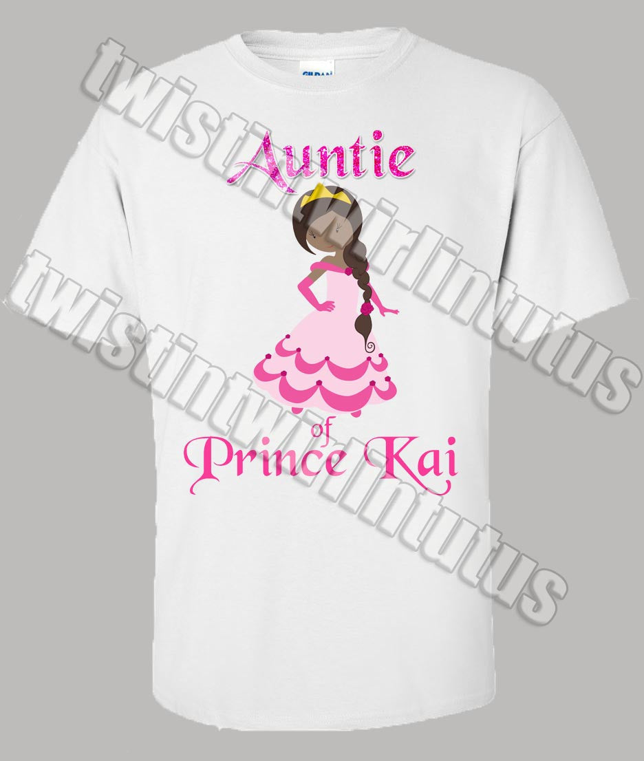 Princess Auntie Birthday Shirt