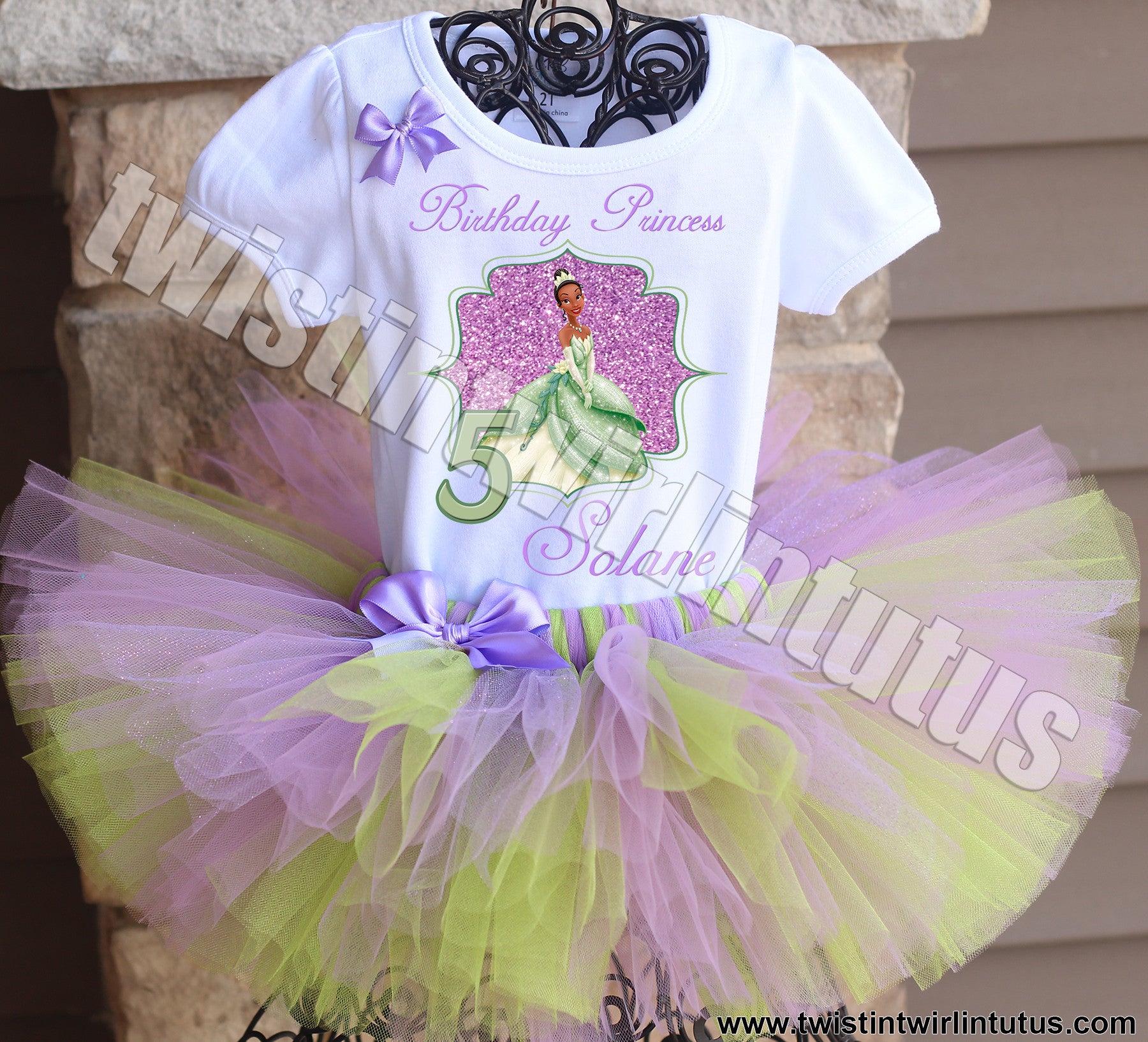 Princess Tiana Birthday Tutu Outit