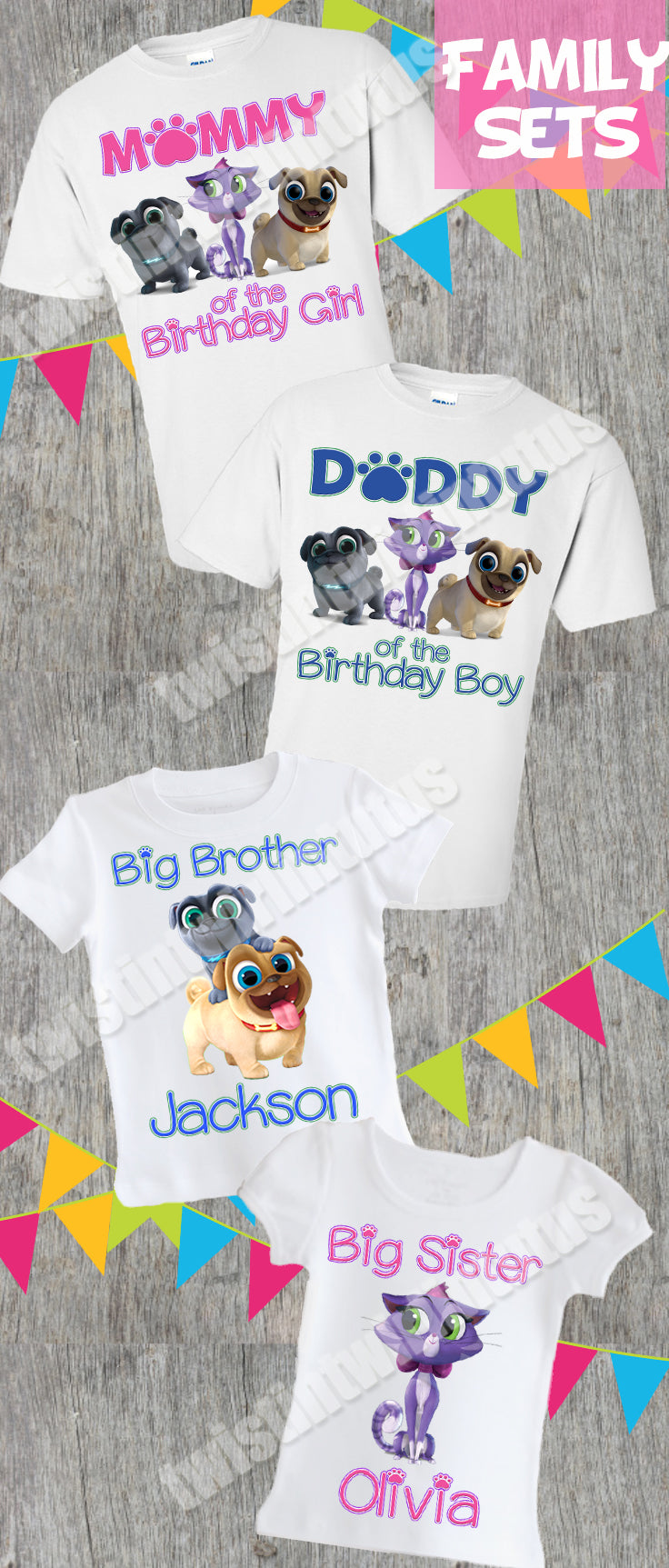 Puppy Dog Pals Family Shirts