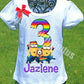Rainbow Minion Birthday Shirt