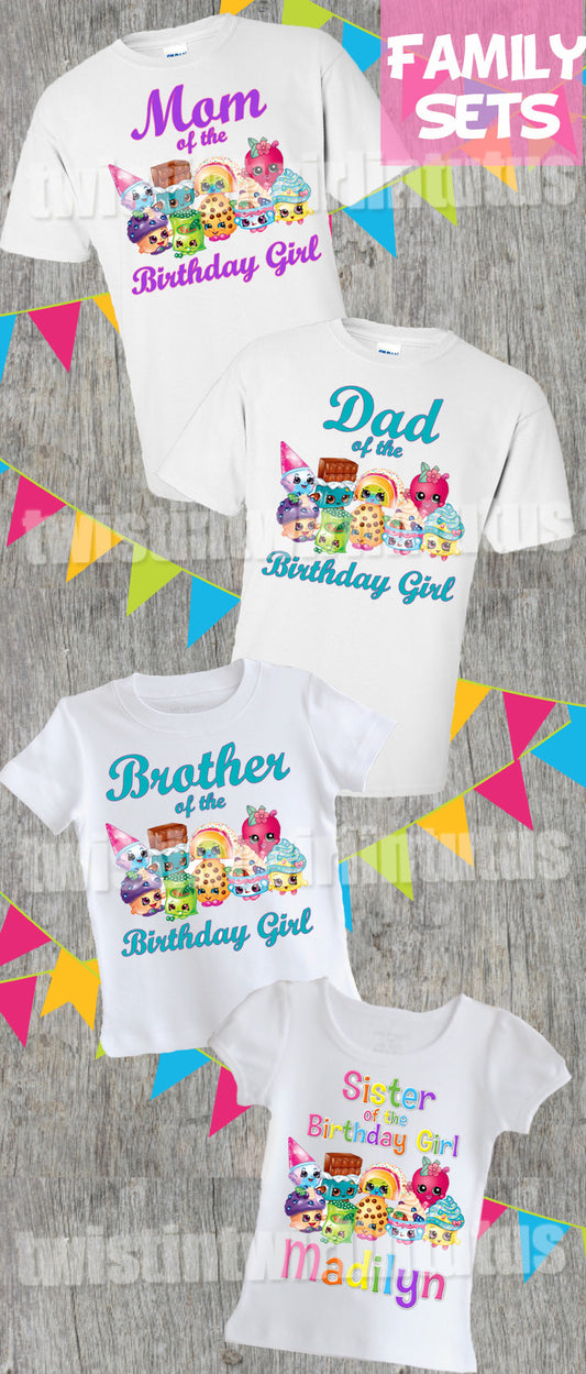 Shopkins Family Shirt Set