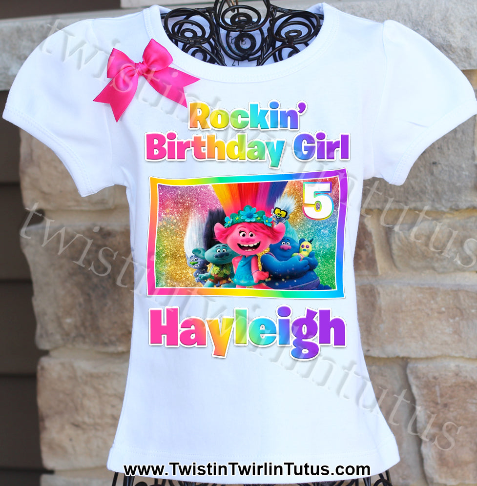Trolls World Tour Birthday shirt