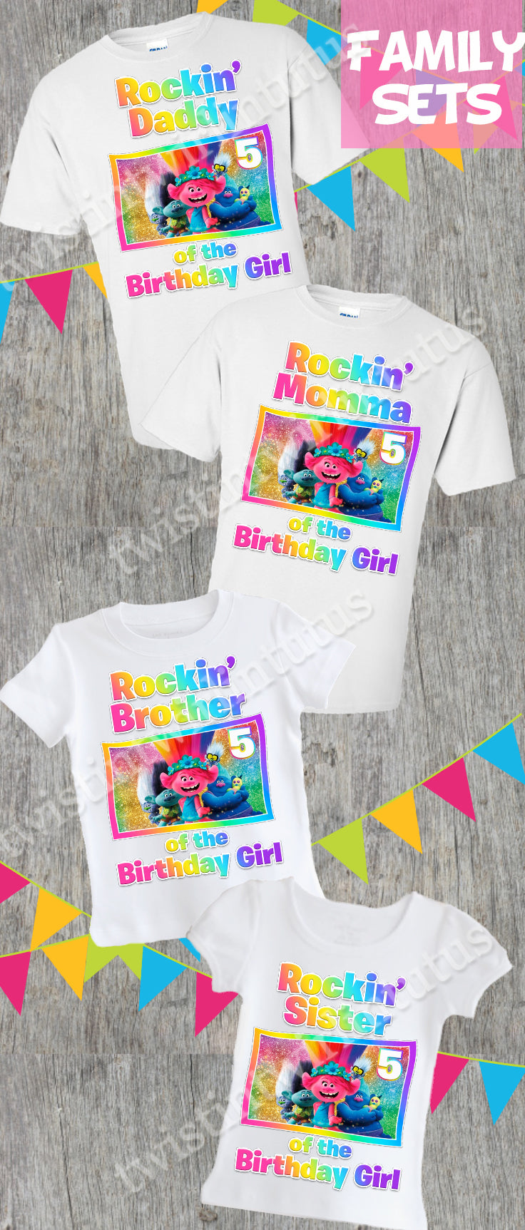 Trolls World Tour Birthday Outfit