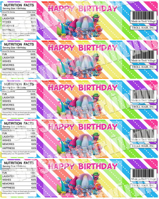 Trolls Birthday Party Printables