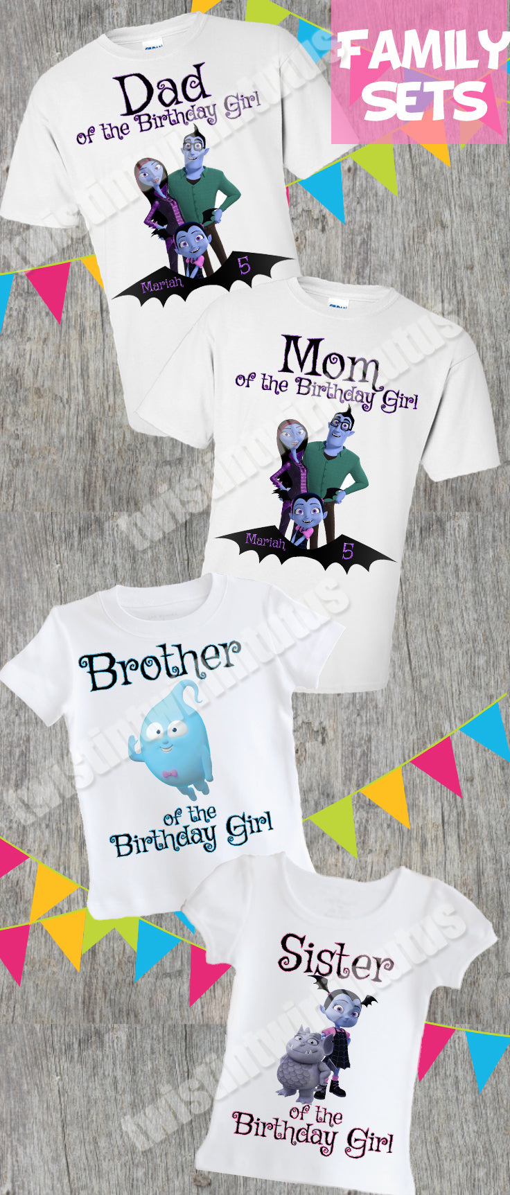 Vampirina Family Birthday Shirts